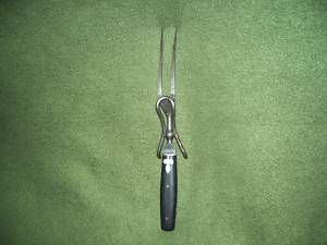 Antique Carving Fork w Stand Marked 1874 Patented 1875 Great Free US 