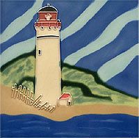Cape May Lighthouse Light House Wall Tile 4x4 Ceramic