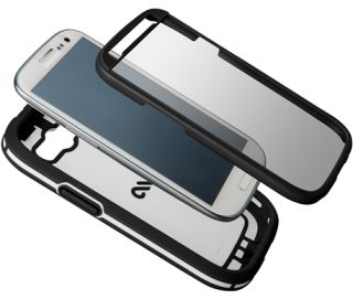 Case Mate Phantom Black White Hard Case Belt Clip Samsung Galaxy S3 s 
