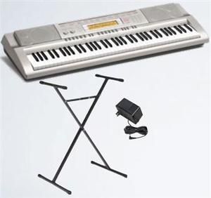 Casio WK 200 76 Key Personal Keyboard with Stand  Audio Connection 