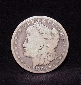 Carson City Mint 1880 CC Morgan Silver Dollar Good