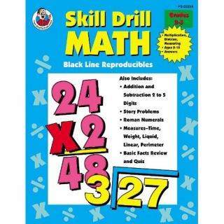 Skill Drill Math Multiplication, Division, & Measuring, Grade 4