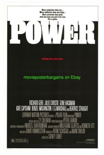 Power Movie Poster 1986 Denzel Washington Richard Gere