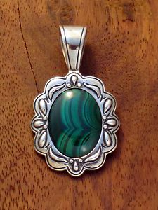Carolyn Pollack Sincerely Southwest Relios Sterling Malachite Bold 