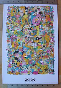 CARTOON NETWORK 20TH ANNIVERSARY BIRTHDAY LIMITED EDITION POSTER SDCC 