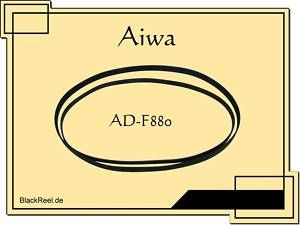 Aiwa Ad F880 Riemen Set Rubber Belts Cassette Tape Deck