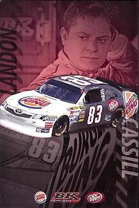 2012 Landon Cassill 83 Burger King BK Racing NASCAR Postcard