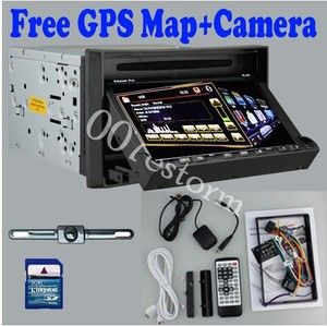 HD JPEG Pip 2 DIN 7 Car Stereo DVD Player GPS Dual Zone Radio iPod BT 