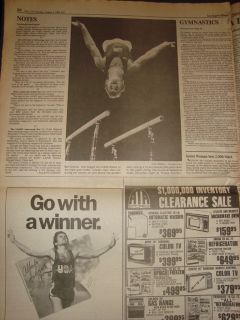   Angeles Times Olympics 1984 Carl Lewis Newspaper August 5 1984