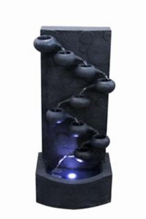 Pots Cascade Indoor Outdoor Water Fountain with LED