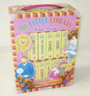 My Little Library Children Bible Stories w/ Carry Case 12 Vol Chubby 