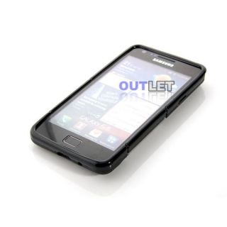 Black Gel Stand Case Cover for Samsung Galaxy s 2 I9100
