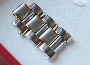 Cartier Watch Bracelet LINKS 18K Gold & Stainless Band