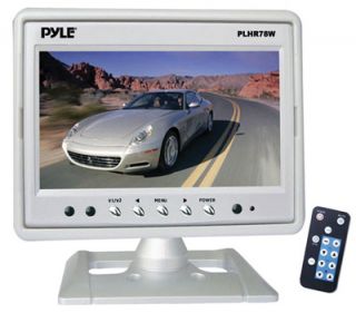 New Pyle White 7 inch LCD Headrest Car Video TV Monitor
