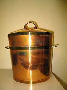 James Casey Arts Crafts Mission Copper Ice Bucket Champagne Cooler 