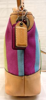   Hamptons Stripe Weekend Carly Shoulder Hobo Handbag MSRP $258