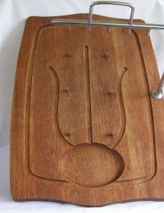   Spiked Meat Holder Roast Slotted Cutting Board Assembly Japan