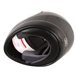 Carbon Fiber Look Full Face Motorcycle Helmet Size XL