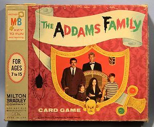 Vintage The Addams Family Card Game 1965 MB Milton Bradley Filmways 