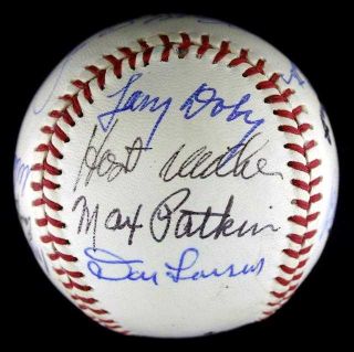 16 Old Timers Signed Baseball w George HW Bush PSA LOA