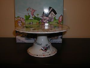 Cardew Alice in Wonderland Cake Plate Stand New in Box