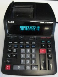 Casio Dr 210TM 12 Digit Printing Calculator Adding Machine Used 