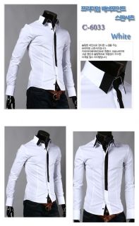 ST33 New Mens Casual Luxury Stylish Dress Slim Shirts US s M L XL Gray 
