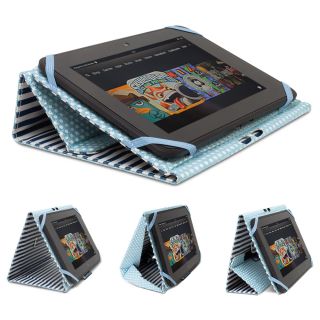 GreatShield ★ Leather Striped Carry Case for  Kindle Fire 