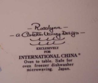 rosalynn carleton varney international china pie pan