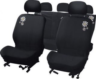  daisy styled car seat covers 9 piece car interior daisy seat covers 