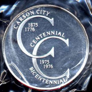 1976 Carson City Nevada Bicentennial Medal 257 All Original Packaging 