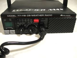 Vintage Midland CB Weathermax 77 118 CB Weather Radio