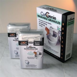 Cat Genie 120 COMBO Sanisolution Cartridges and Granules   SCENT FREE