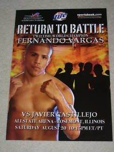 Fernando Vargas vs Javier Castillejo Original Boxing Poster