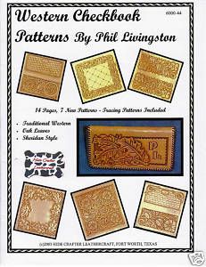 Leather Carving Patterns Western Checkbook Patterns