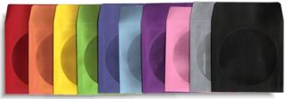 1000 Pak Colored Paper CD DVD Sleeves 10 Colors Avail