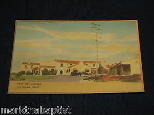 1920s Casa de Manana La Jolla California Postcard CA