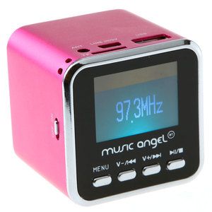 Mini Digital LCD  Player Speaker FM Radio USB Disk Micro SD TF Card 