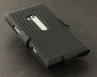 Case Car Charger for Nokia Lumia 900 Holster Pouch Cover Black Skin 