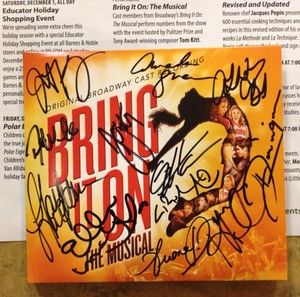 Bring It On The Musical Signed CD Broadway Autographed Lin Manuel 