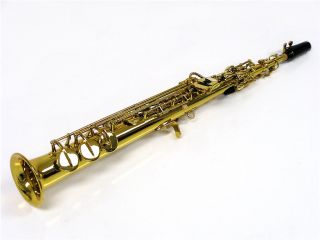 Brass Soprano Saxophone w Case Beginner Sax New