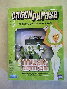 Parker Brothers Catch Phrase Music Edition Electronic Game