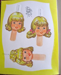 1975 Mattel Cathy Quick Curl Paper Doll Book Whitman Publishing Uncut 