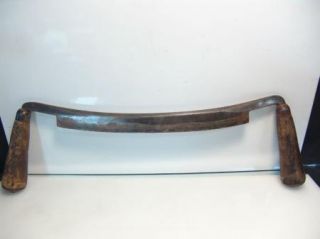   Antique Steel Blade Carpenters Draw Knife Spoke Shave Hand Tool
