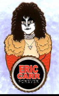 Kiss Eric Carr Series 1 Unmasked Shirt Pin Gene Simmons Paul Stanley 