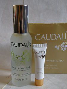 Caudalie Beauty Elixir Toner 30ml Premier Cru La Creme 3ml Sample 