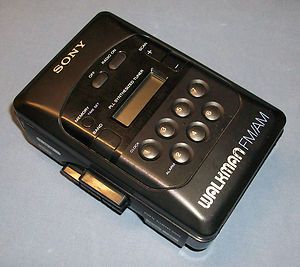 Sony Portable Personal CASSETTE TAPE PLAYER AM FM Radio WALKMAN Black 