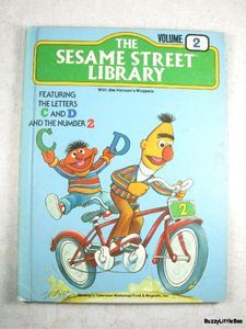 1978 The Sesame Street Library Volume 2 Letters C D Number 2