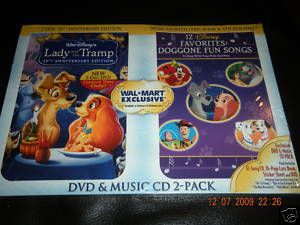 Lady and The Tramp 2 DVD CD  Exclusive SEALED 786936284058 