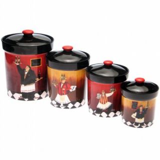 Features of Certified International Bistro 4 Piece Canister Set